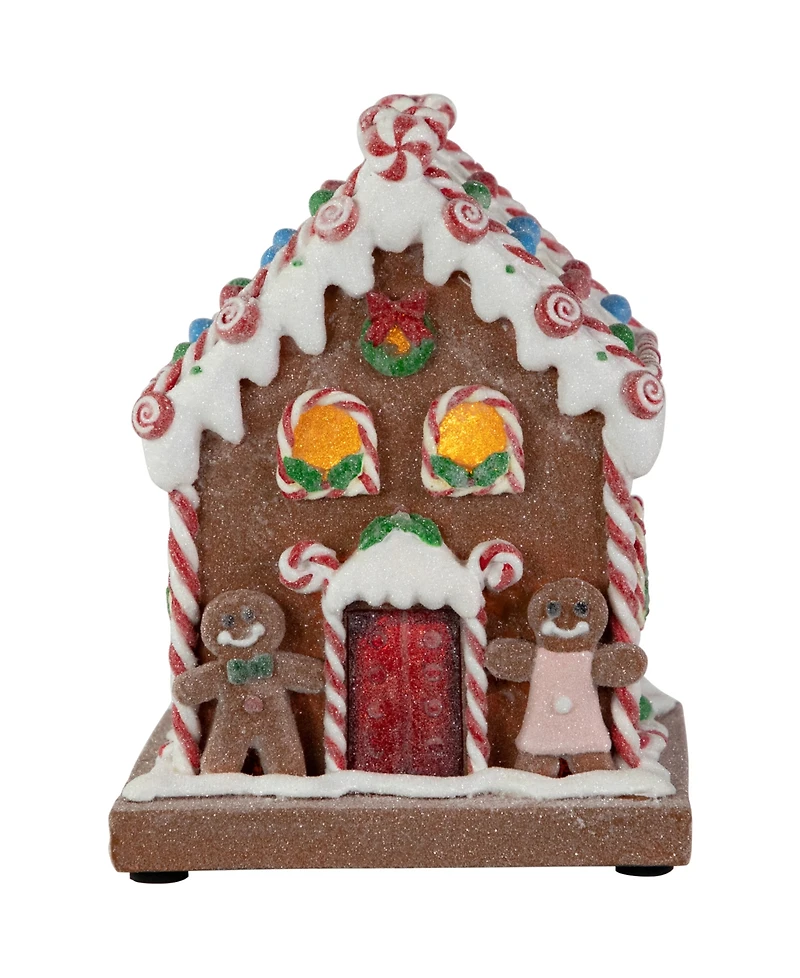 Northlight 7.5" Pre-Lit Led Gingerbread Candy House Christmas Decoration