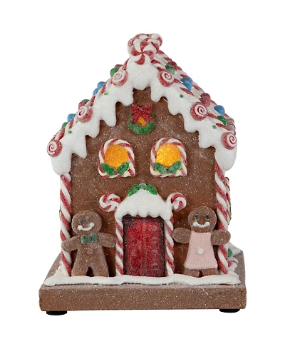 Northlight 7.5" Pre-Lit Led Gingerbread Candy House Christmas Decoration