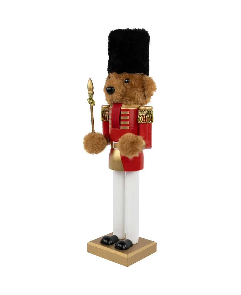 Northlight 14" Plush Teddy Bear Soldier Christmas Nutcracker