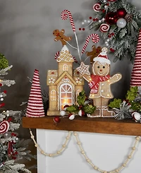 Northlight 16" Led Gingerbread House with Icing Accents Christmas Decoration