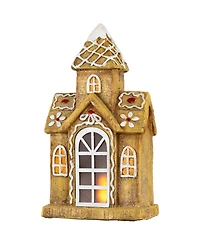 Northlight 16" Led Gingerbread House with Icing Accents Christmas Decoration