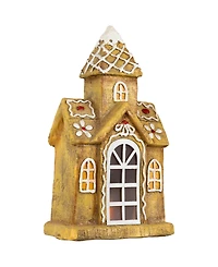 Northlight 16" Led Gingerbread House with Icing Accents Christmas Decoration