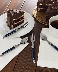 French Home Laguiole Coffee Spoons and Cake Forks, Set of 8