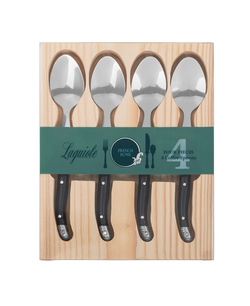French Home Laguiole Coffee Spoons, Set of 4