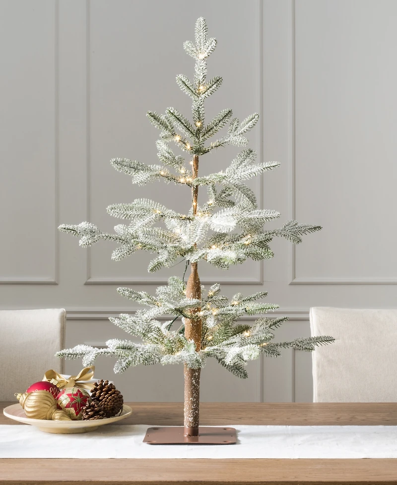 Balsam Hill 3 ft Frosted Alpine Balsam Fir Pre-Lit Tabletop Tree
