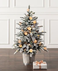 Balsam Hill 4.5 ft Snow Flurry Pre-Lit Potted Tree