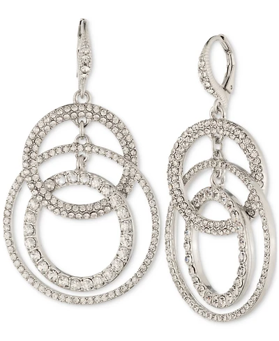 Givenchy Pave Crystal Orbital Drop Earrings