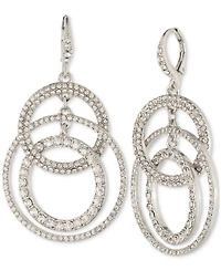 Givenchy Pave Crystal Orbital Drop Earrings