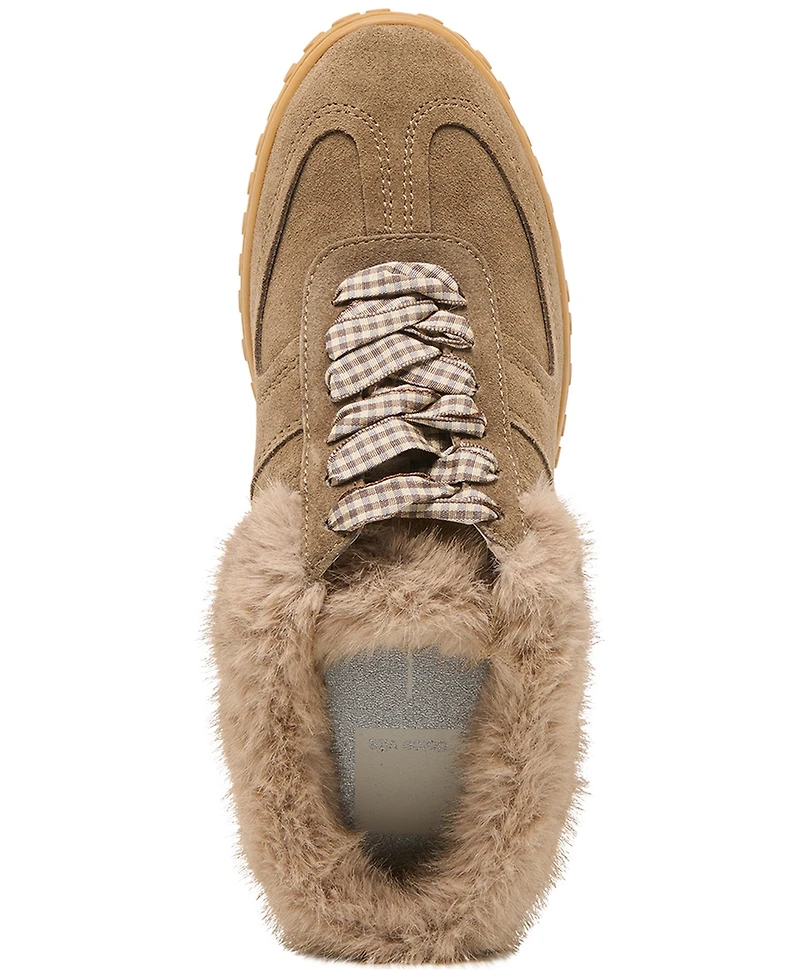 Dolce Vita Women's Izzey Plush Cozy Retro Slides Sneakers