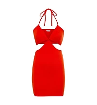 Lscn by Lascana Women's Halter Neck Cut Out Dress