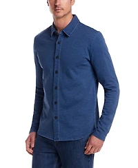 Weatherproof Vintage Men's Long Sleeve Indigo Button-Front Shirt