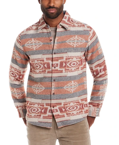 Weatherproof Vintage Men's Southwest Pattern Long Sleeve Button-Front Shirt Jacket