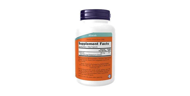 Now Foods Potassium Citrate ,99 mg ,180 Caps