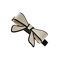 Two Tone Bow Tie Hair Barrette By Adina Eden