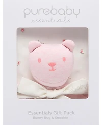 Purebaby Baby Girl Stretch Swaddle & Comforter Gift Pack