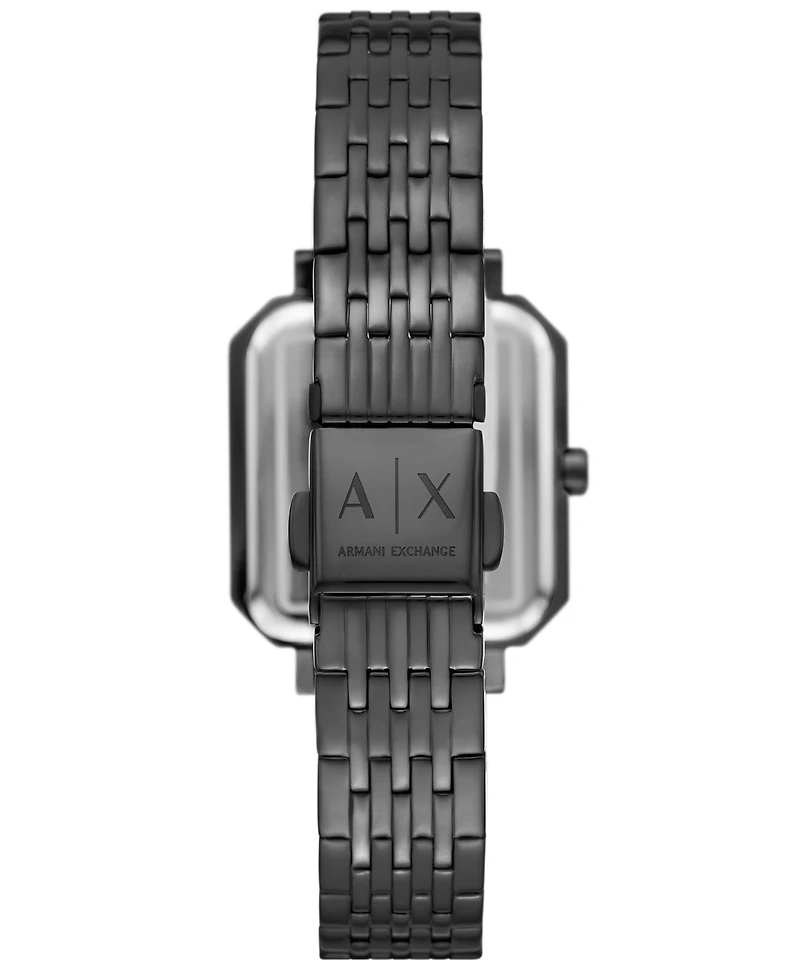 A|X Armani Exchange Women's Quartz Three-Hand Gunmetal Stainless Steel Watch, 27mm