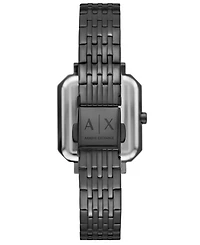 A|X Armani Exchange Women's Quartz Three-Hand Gunmetal Stainless Steel Watch, 27mm