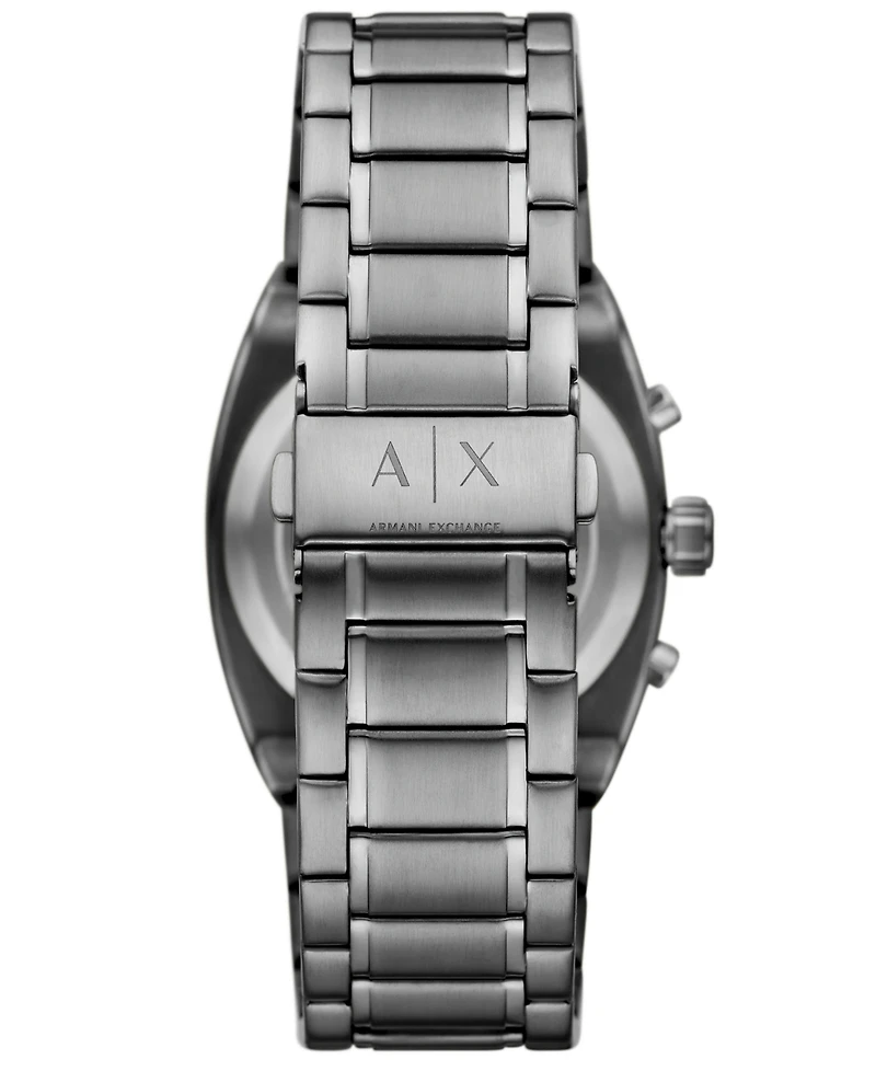 A|X Armani Exchange Men's Quartz Chronograph Gunmetal Stainless Steel Watch, 40mm