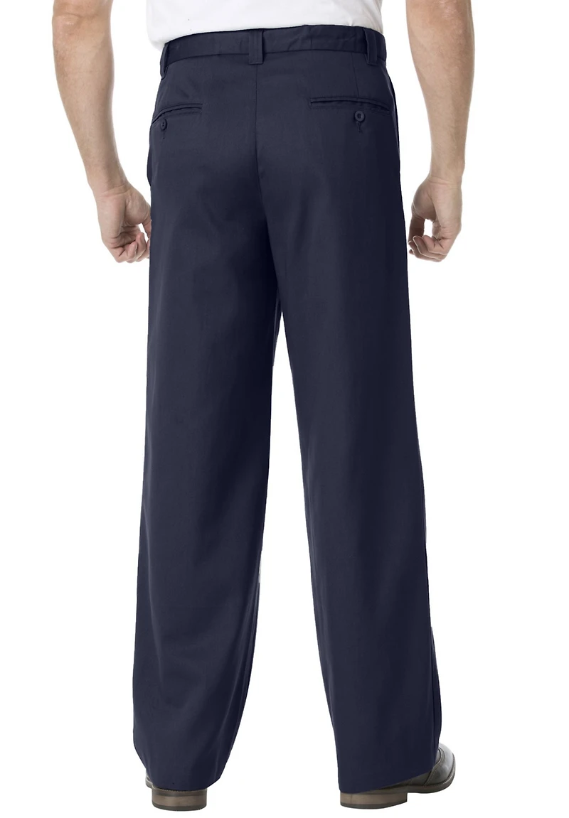 KingSize Men's Big & Tall Wide Leg Wrinkle Free Expandable Waist Pant