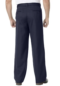 KingSize Men's Big & Tall Wide Leg Wrinkle Free Expandable Waist Pant