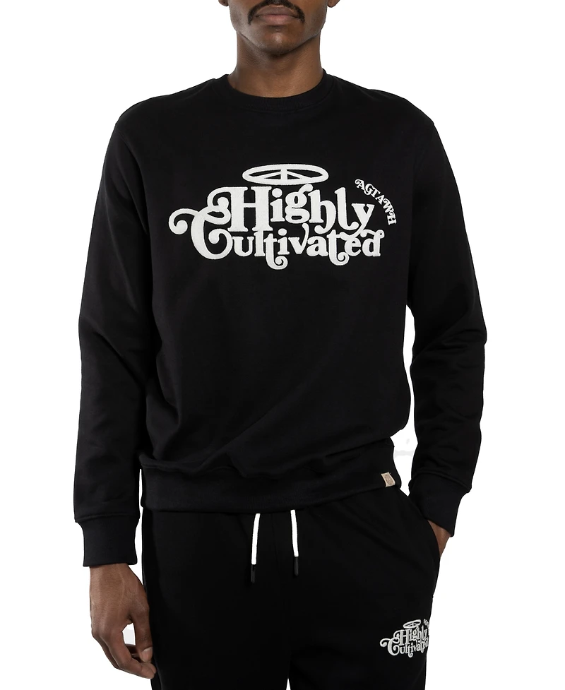 All Good Things Are Welcome Here Men's Highly Cultivated Crewneck Sweatshirt