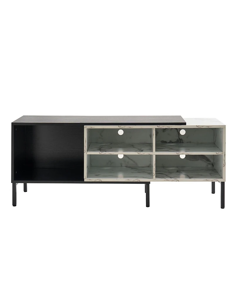 Mario Modern Expandable Tv Stand with Led Strip