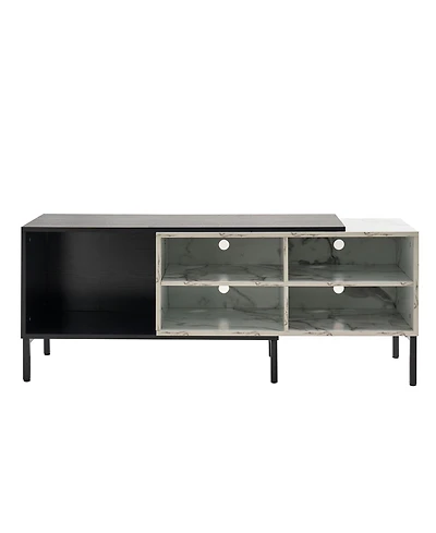 Mario Modern Expandable Tv Stand with Led Strip