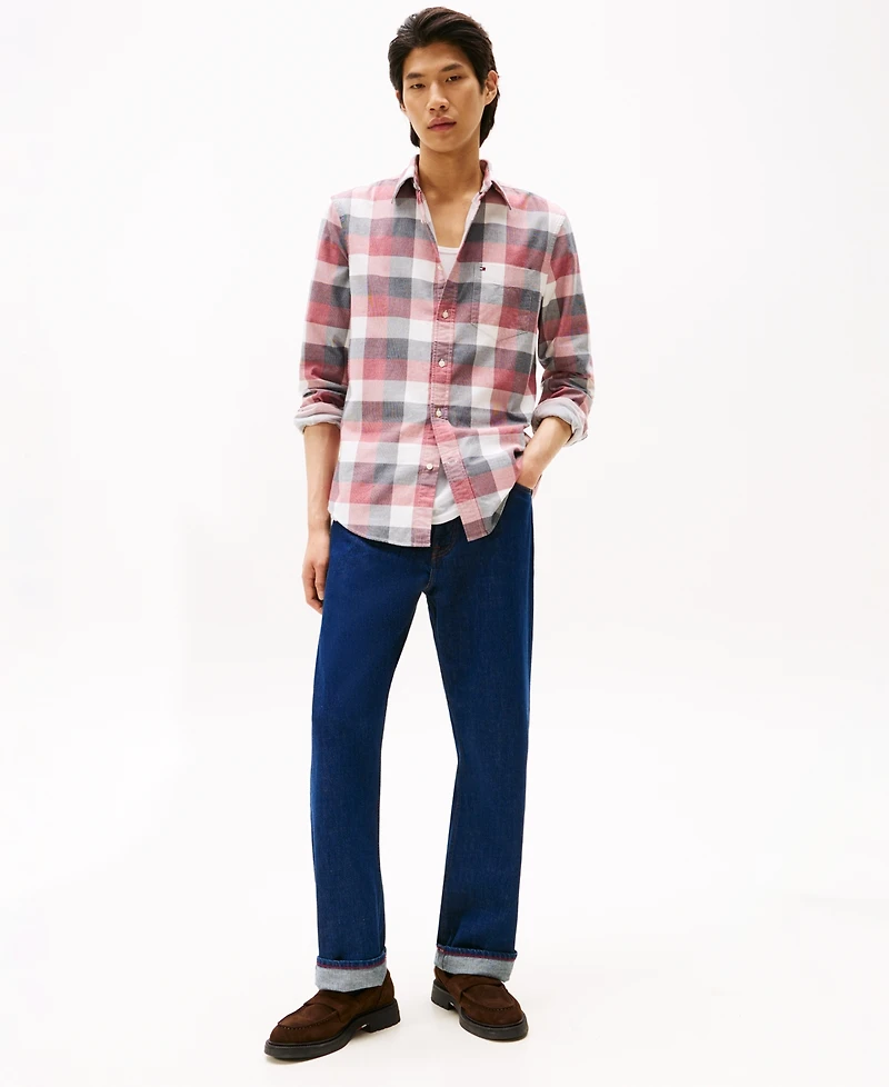 Tommy Hilfiger Men's Regular-Fit Corduroy Check Shirt