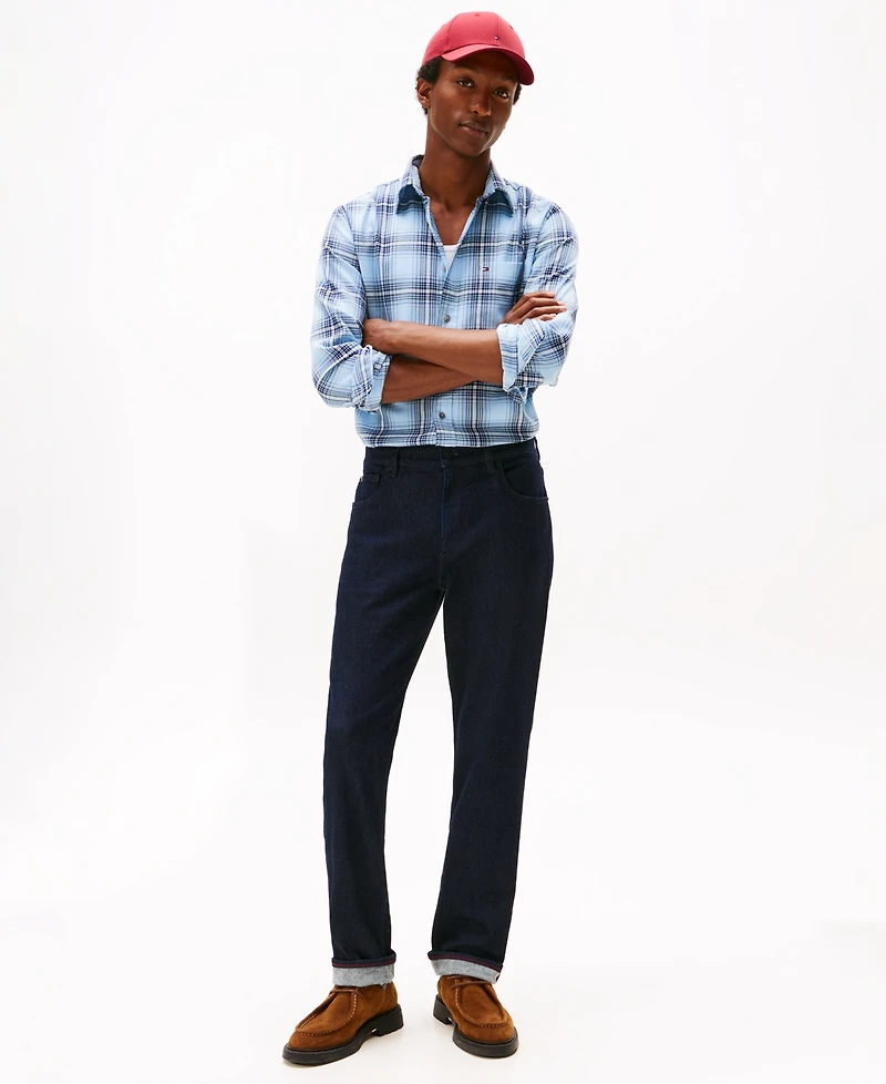Tommy Hilfiger Men's Regular-Fit Soft Touch Blend Checked Shirt