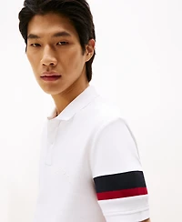 Tommy Hilfiger Men's Regular-Fit Stripe Sleeve Polo Shirt