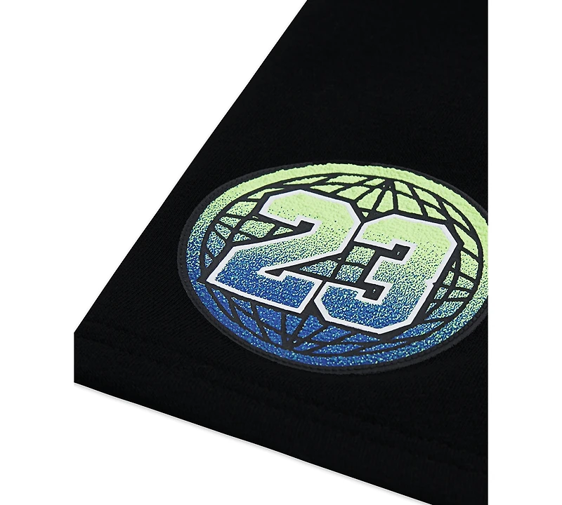 Jordan Big Boys Colorblocked Logo Pull-On Fleece Shorts