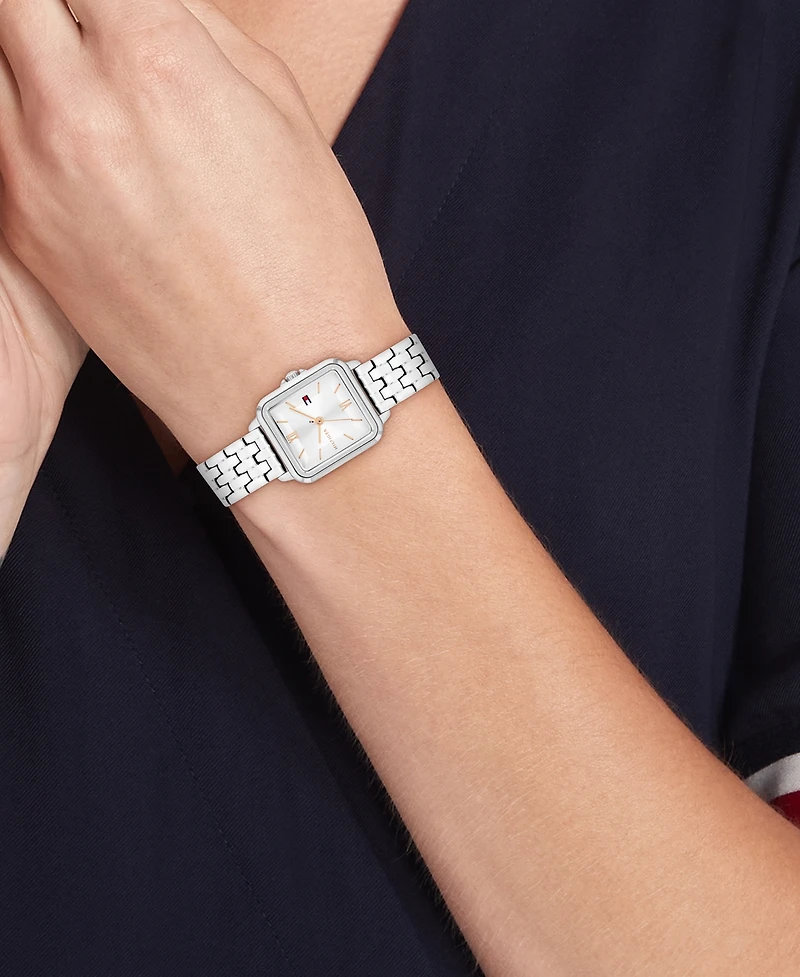 Tommy Hilfiger Women's Quartz Silver Tone Stainless Steel Bracelet Watch, 22.5mm