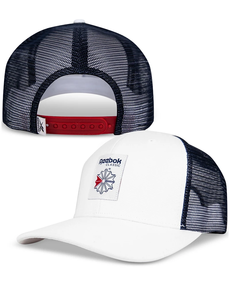 Reebok Men's Union Jack Wheel Canvas & Mesh Trucker Cap