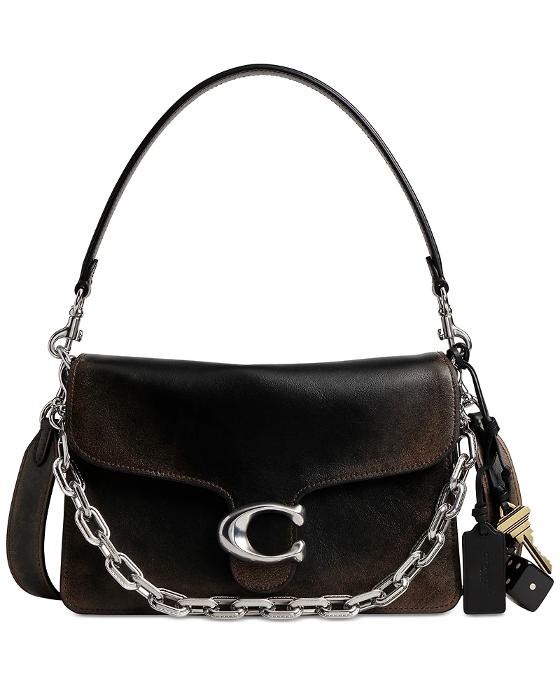 Coach Chain Tabby Small Leather Shoulder Bag