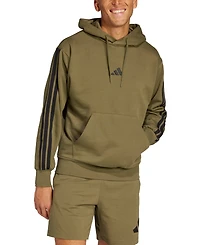 adidas Men's Essential Three Stripes Fleece Hoodie