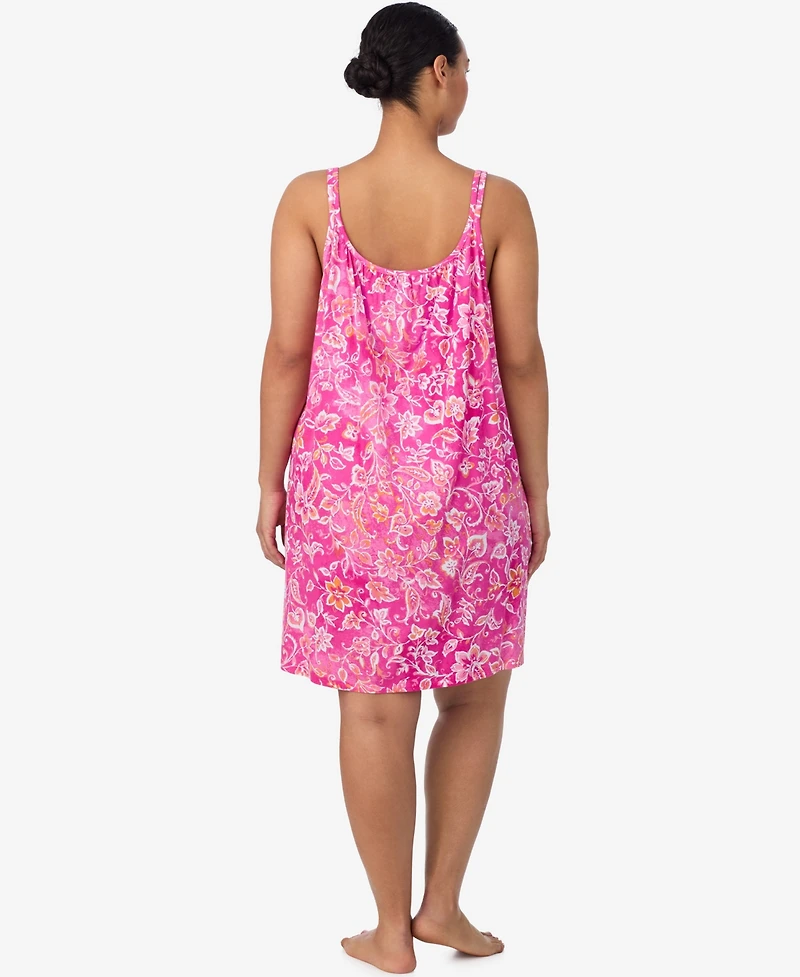 Lauren Ralph Plus Double Strap Short Nightgown