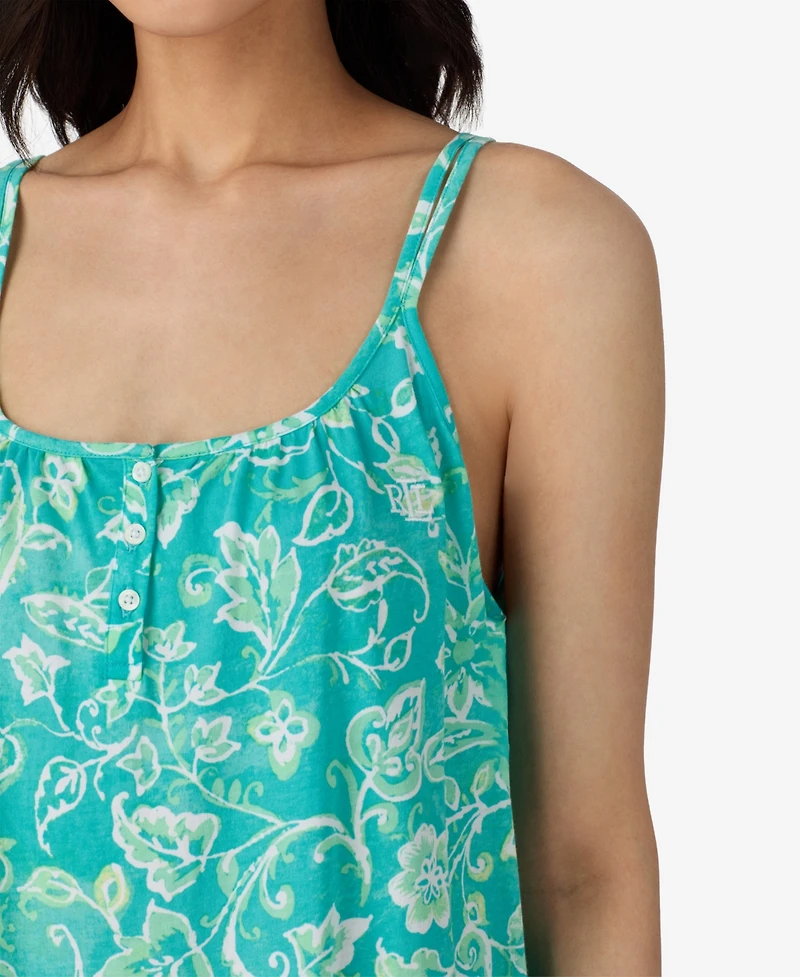 Lauren Ralph Women's Double Strap Short Nightgown