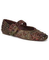 Circus Ny by Sam Edelman Women's Blaire Rhinestone Buckled Mary-Jane Flats