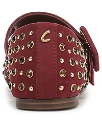 Circus Ny by Sam Edelman Women's Blaire Rhinestone Buckled Mary-Jane Flats