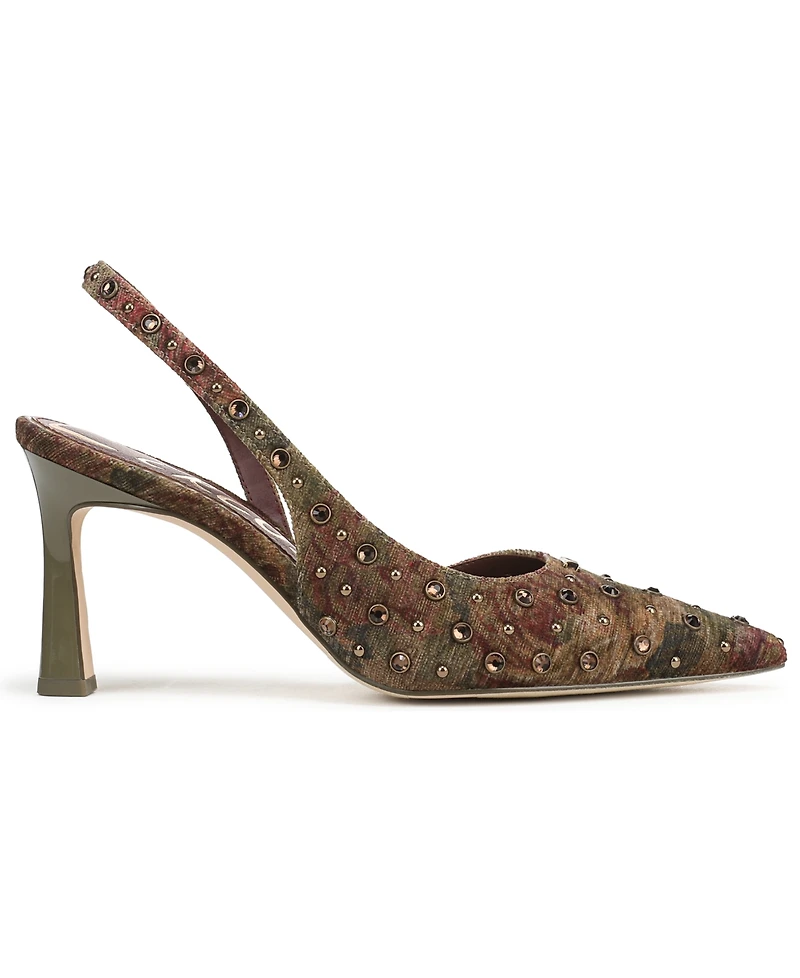 Circus Ny by Sam Edelman Women's Tallie Rhinestone Pointed-Toe Asymmetrical Pumps