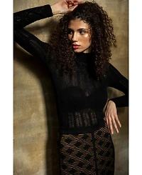 Sskein Women's 's Elise Pointelle Lace Sweater