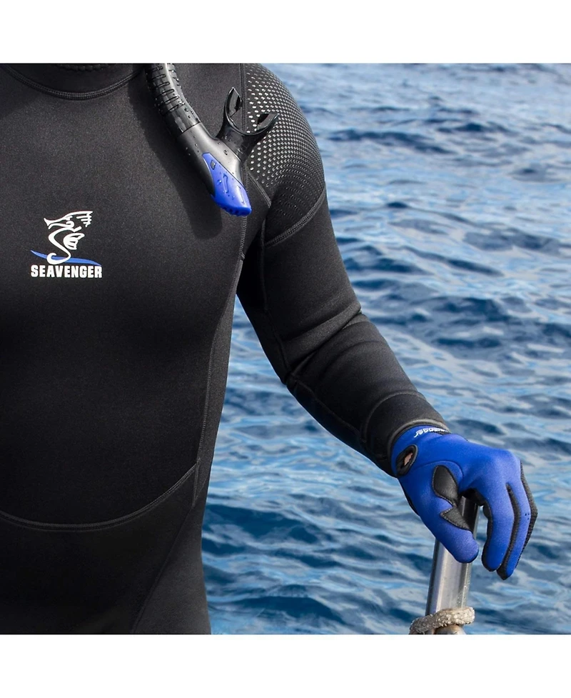 Seavenger Abyss 1.5mm Mesh Reef Water Sports Gloves with Amara Leather Palm
