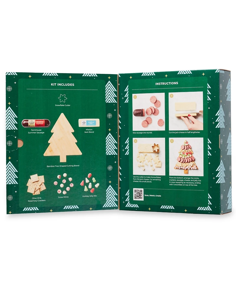 Hickory Farms Holiday Charcuterie Tree Kit, 7 Piece