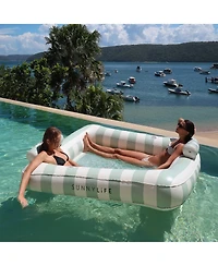 Sunnylife Luxe Twin Hammock Float: The Vacay Soft Olive