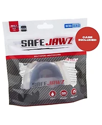 SafeJawz Intro Slim Fit Sports Mouth Guard with Case for Football, Basketball, Mma, Hockey, Lacrosse, Wrestling - Adult 12+ Years Yellow