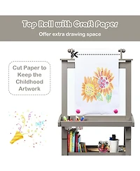 Akiudex 3-in-1 Double-Sided Storage Art Easel