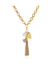 BCBGeneration Heart Charm Chunky Chain Necklace