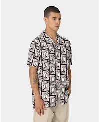 Carre Men's Parisian Rugu Short Sleeve Button Up Shirt