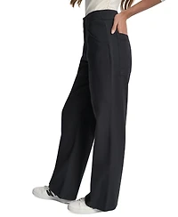 Dkny Jeans Women's Cotton High Rise Wide Leg Pants