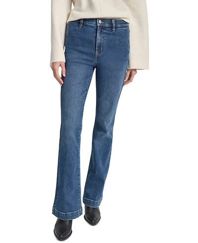 Dkny Jeans Women's High-Rise Flare Trouser